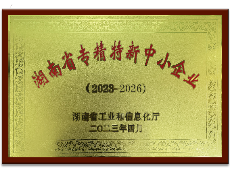 湖南省專精特新中小企業(yè)